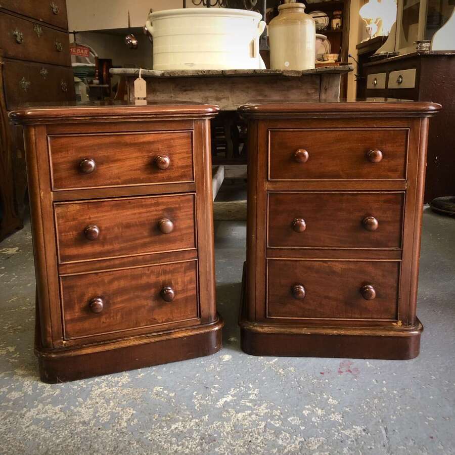 Pair of Victorian Bedside Lockers