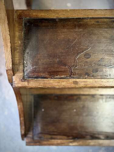 Victorian Pitch Pine Library Steps
