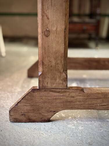 Victorian Pitch Pine Library Steps
